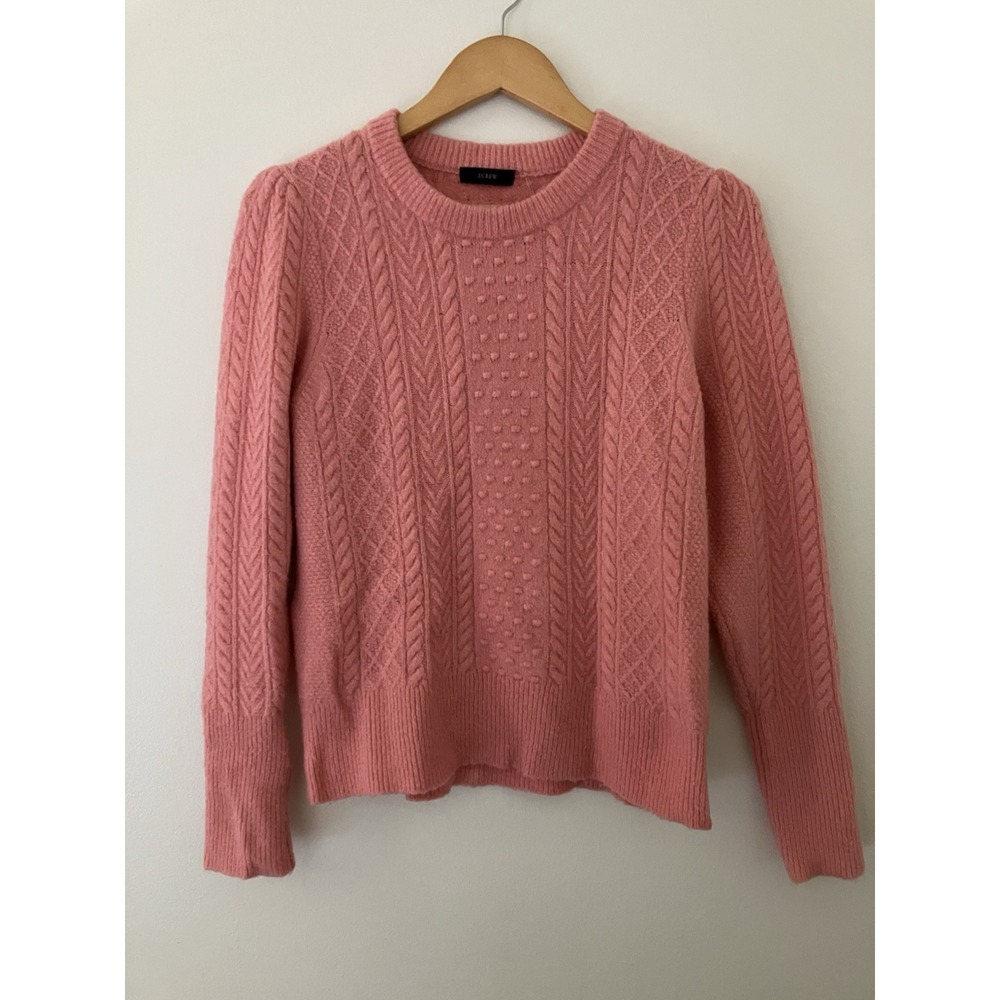 J Crew Merino Alpaca Blend Sweater In Pink Read Regarding Size